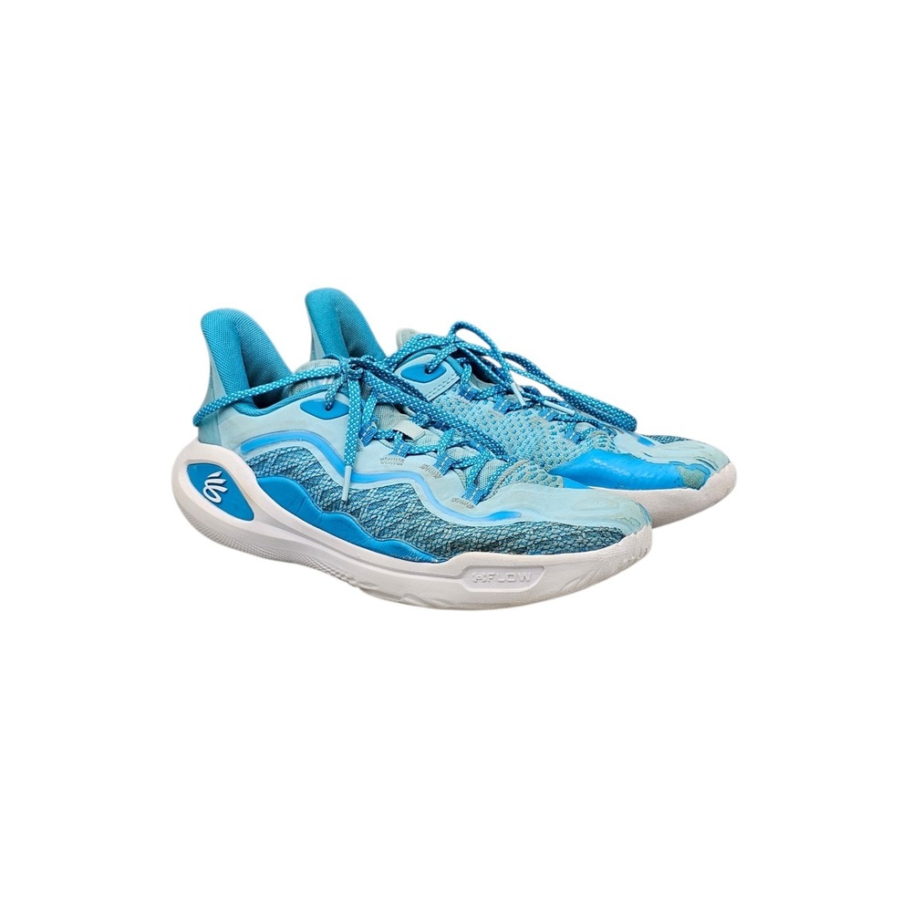 Under Armour Mens Size 10 US Curry Flow 11 GS "MOUTHGUARD" Blue Basketball Shoes